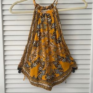 Free People Gold & Navy Tank (XS) never worn